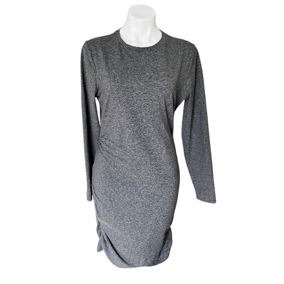 Express Body Contour Ruched long sleeve dress size large - Picture 2 of 9